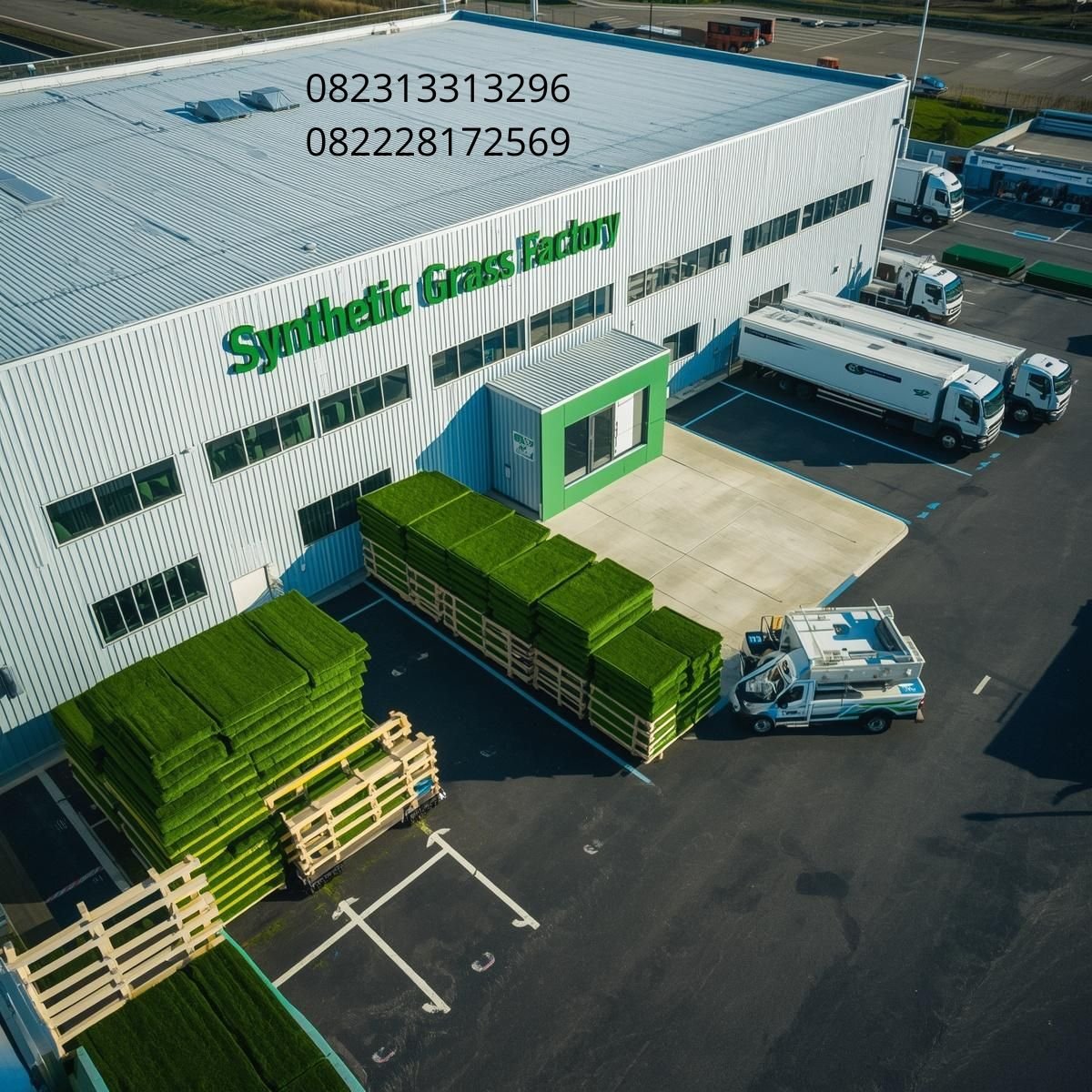 rumput sintetis dekorasi