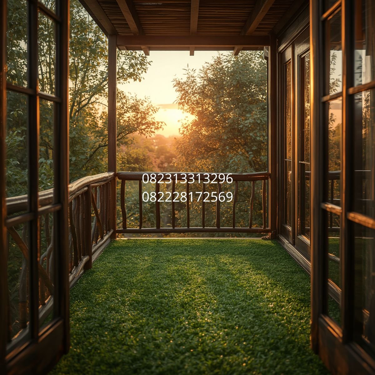 karpet rumput sintetis balkon