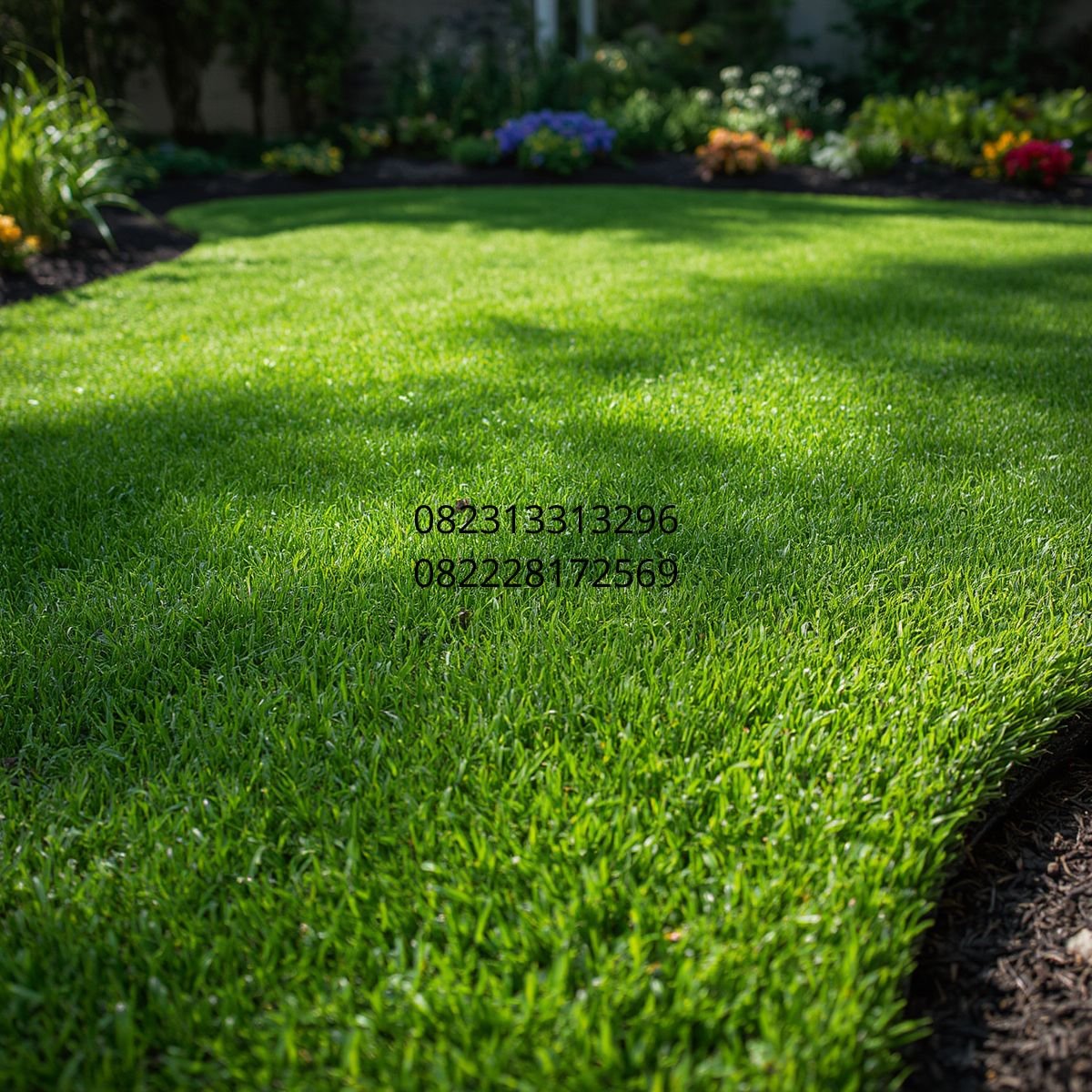 rumput sintetis taman rumah