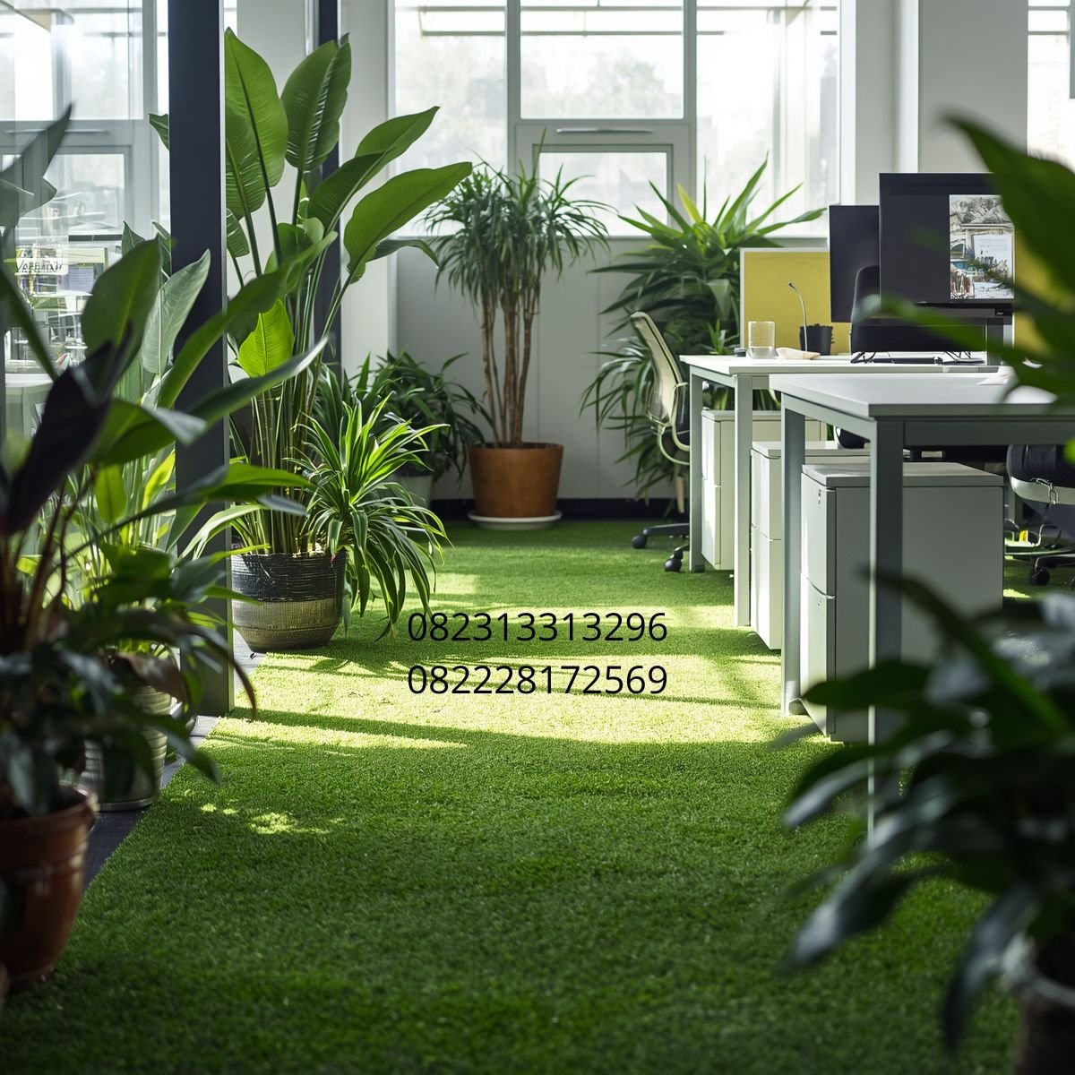 rumput artificial kantor