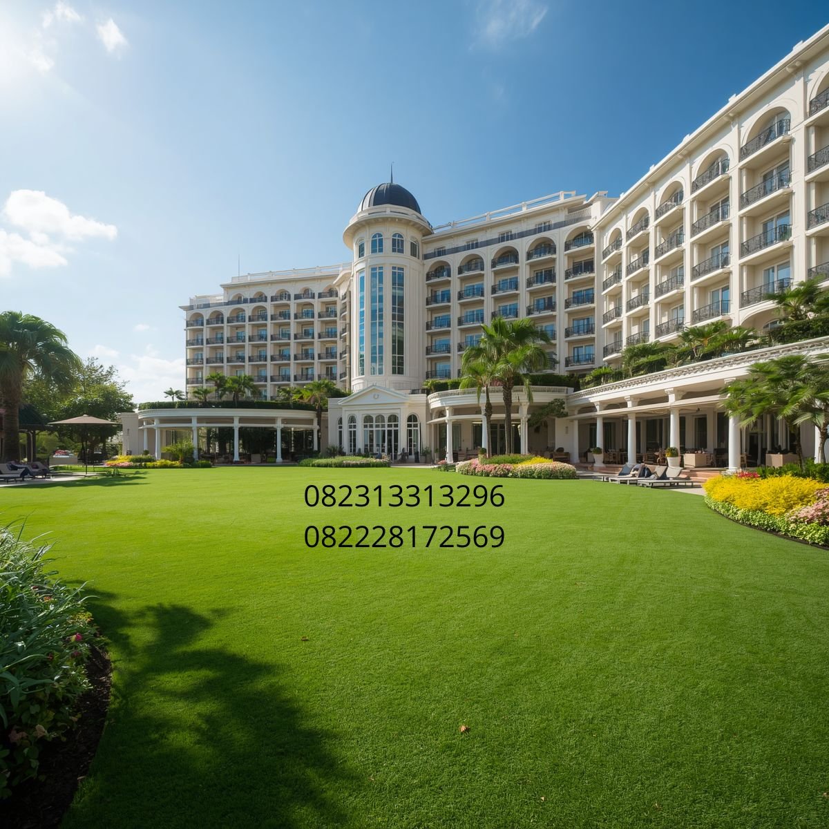 rumput sintetis untuk hotel