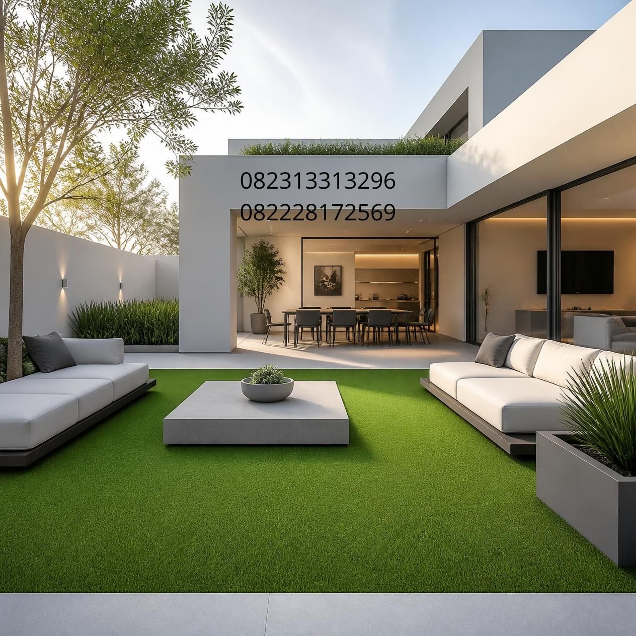 rumput sintetis minimalis modern