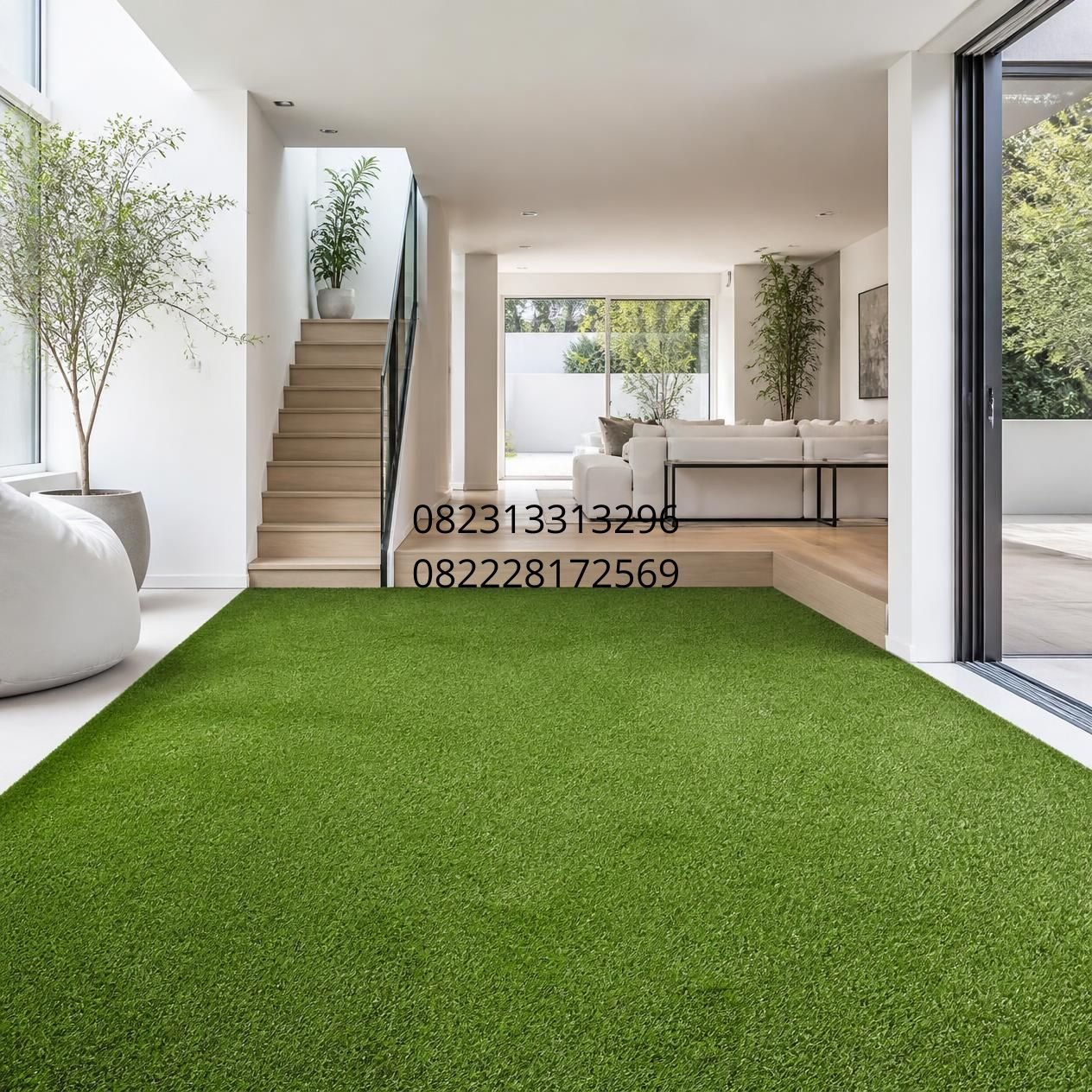 rumput sintetis indoor rumah