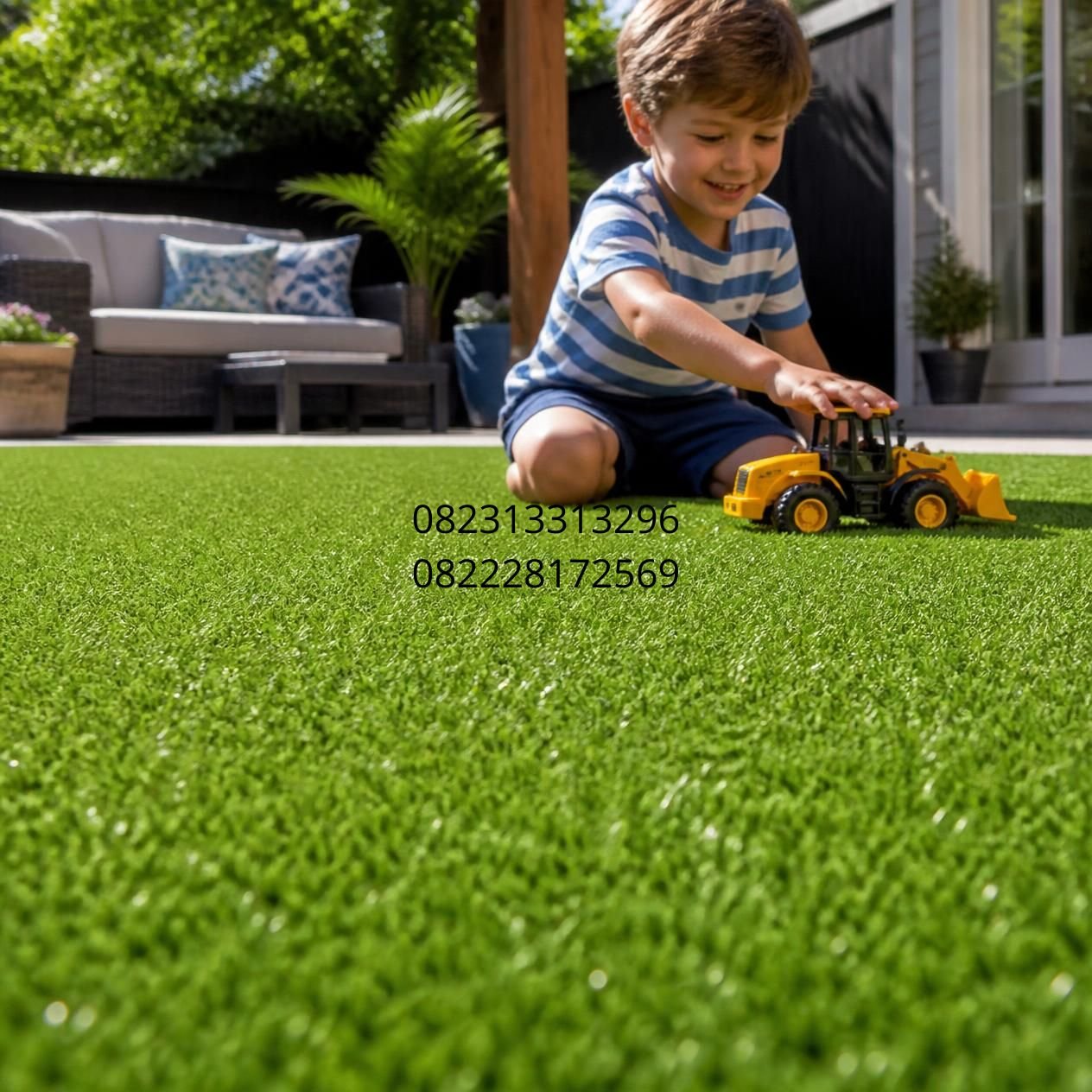 rumput sintetis outdoor tahan air