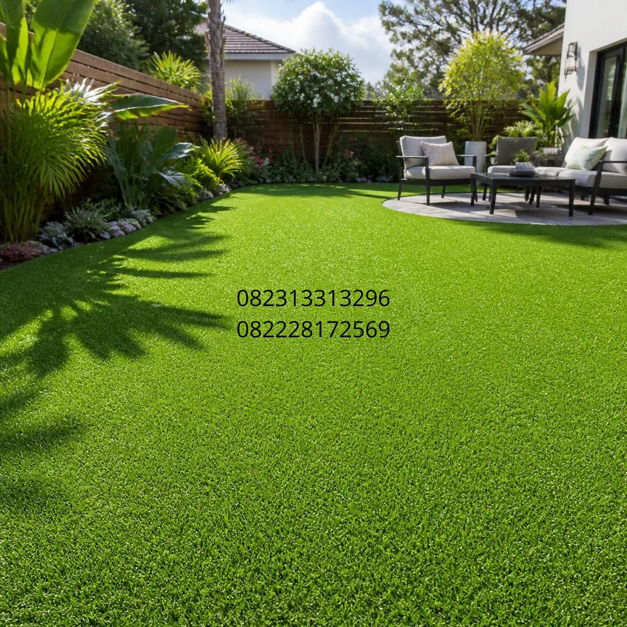 rumput sintetis untuk taman dan rooftop