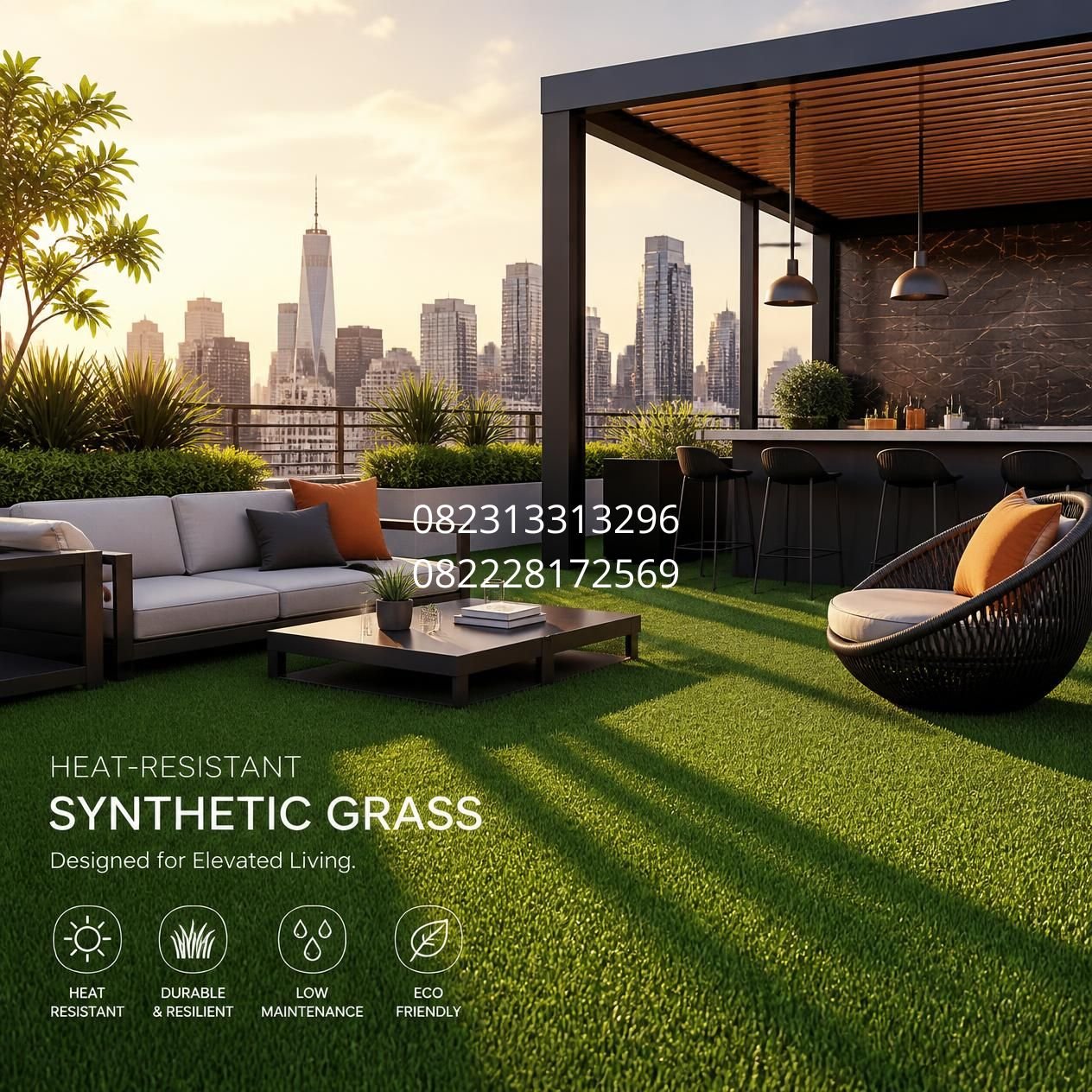 rumput sintetis taman tahan cuaca