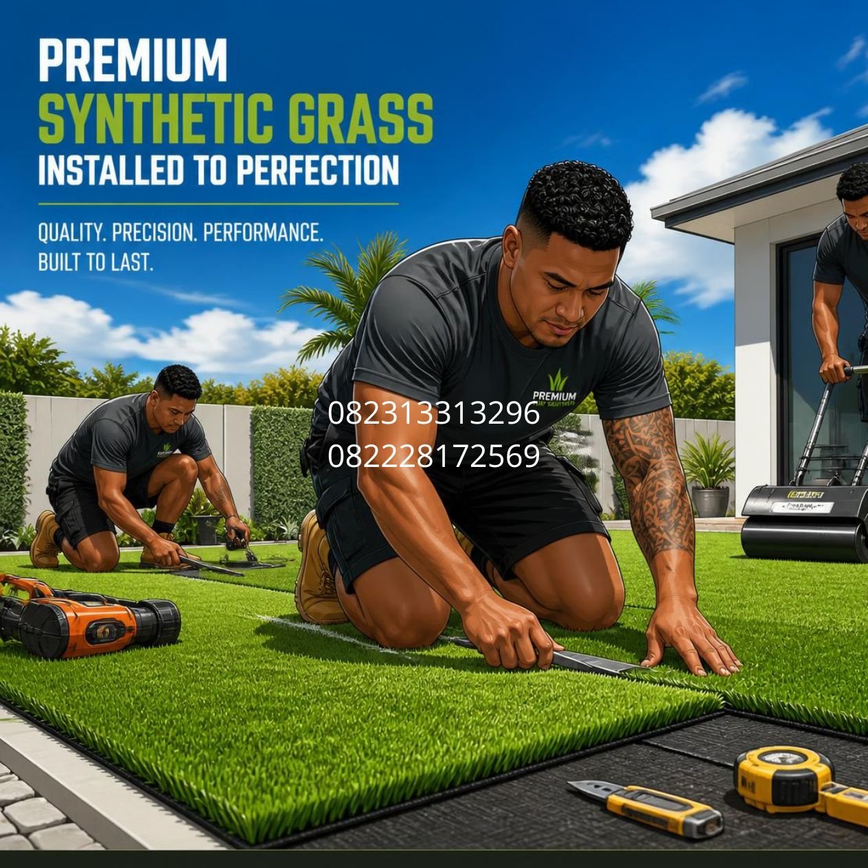 jasa pasang rumput sintetis outdoor