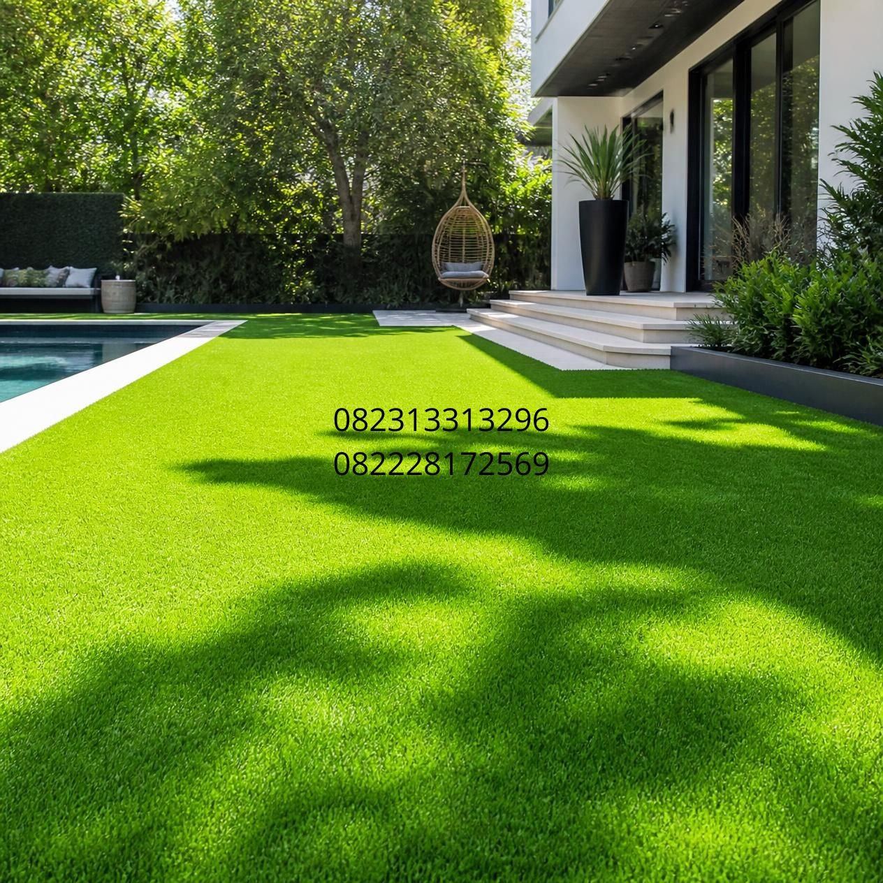 rumput sintetis taman custom