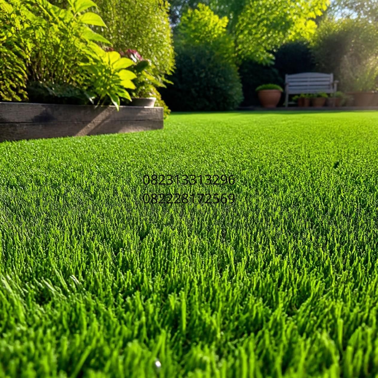 rumput sintetis taman rumah
