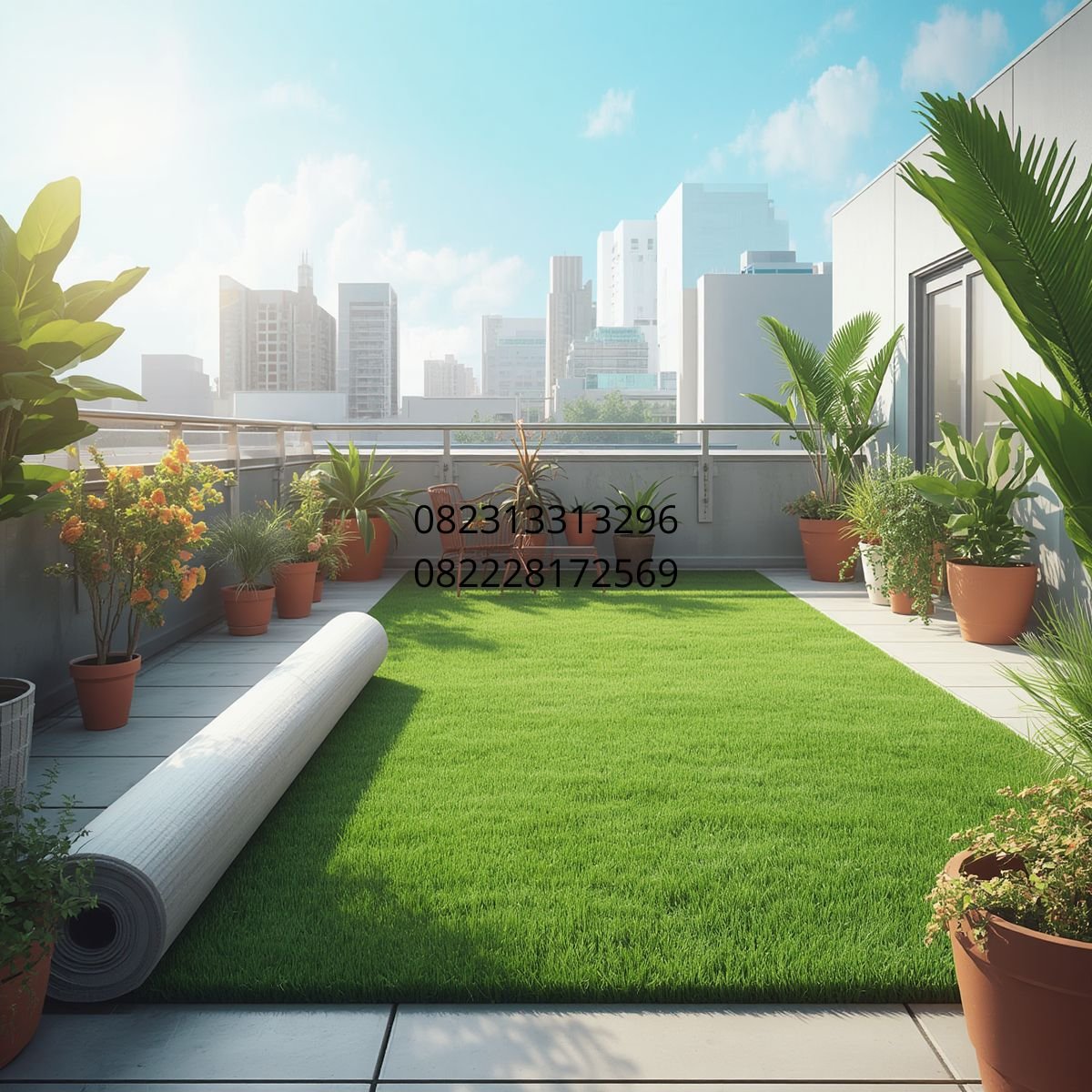 rumput sintetis taman lokal
