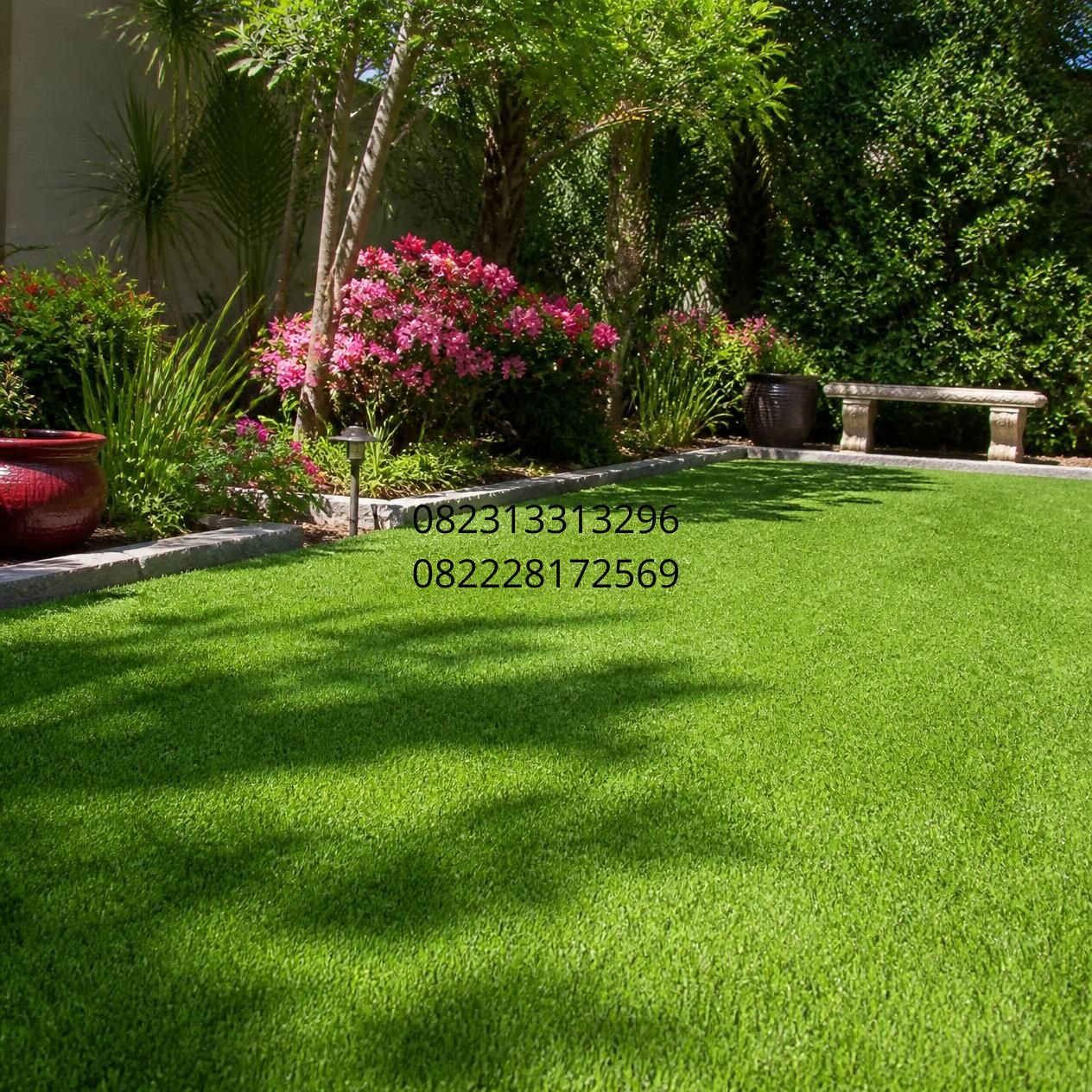 rumput sintetis natural look