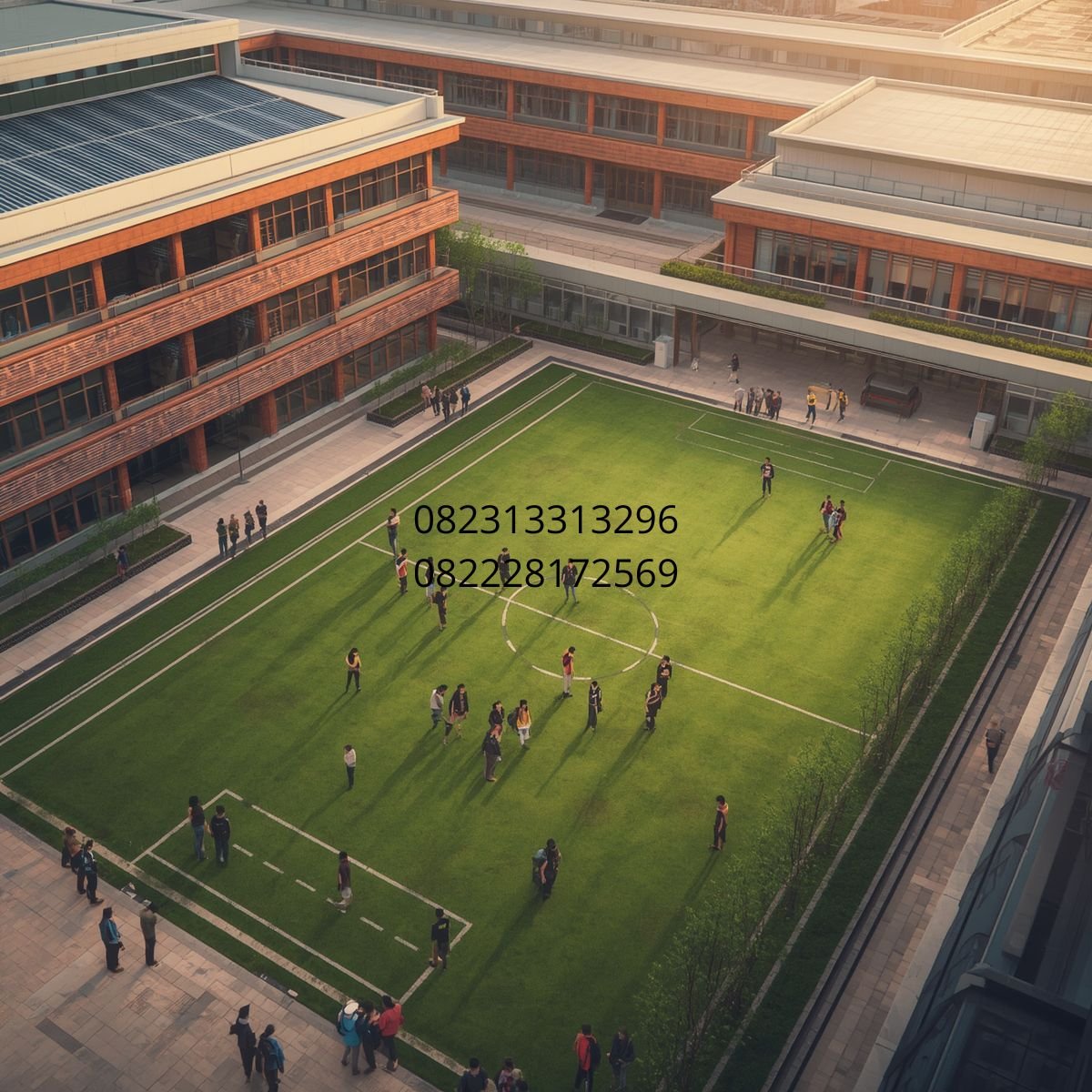 rumput sintetis playground sekolah