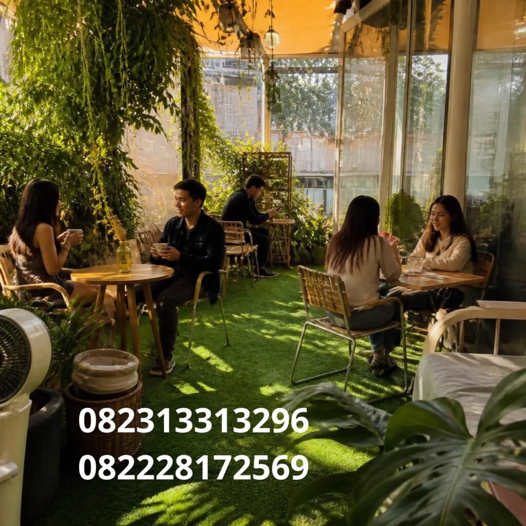 Rumput Sintetis Cafe Modern