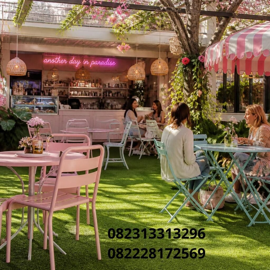 Rumput Sintetis Cafe Minimalis
