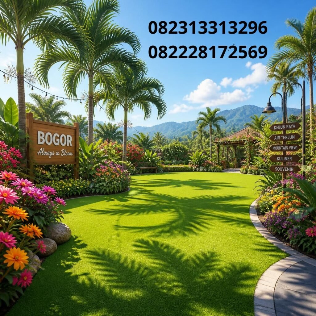 Rumput sintetis taman Bogor