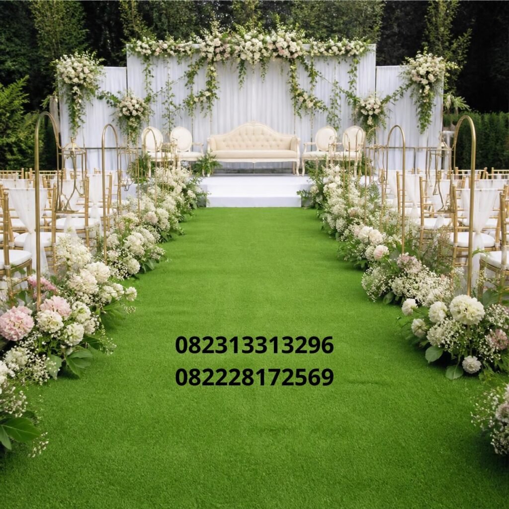 Rumput sintetis pelaminan