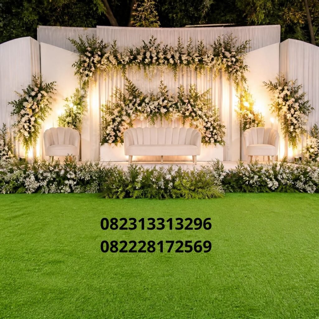 Rumput artificial wedding