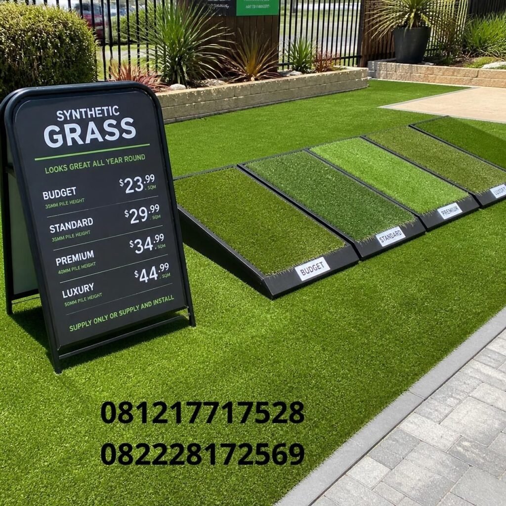 Harga rumput sintetis taman per meter
