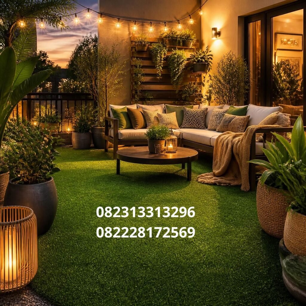 Rumput Sintetis Dekorasi Rumah