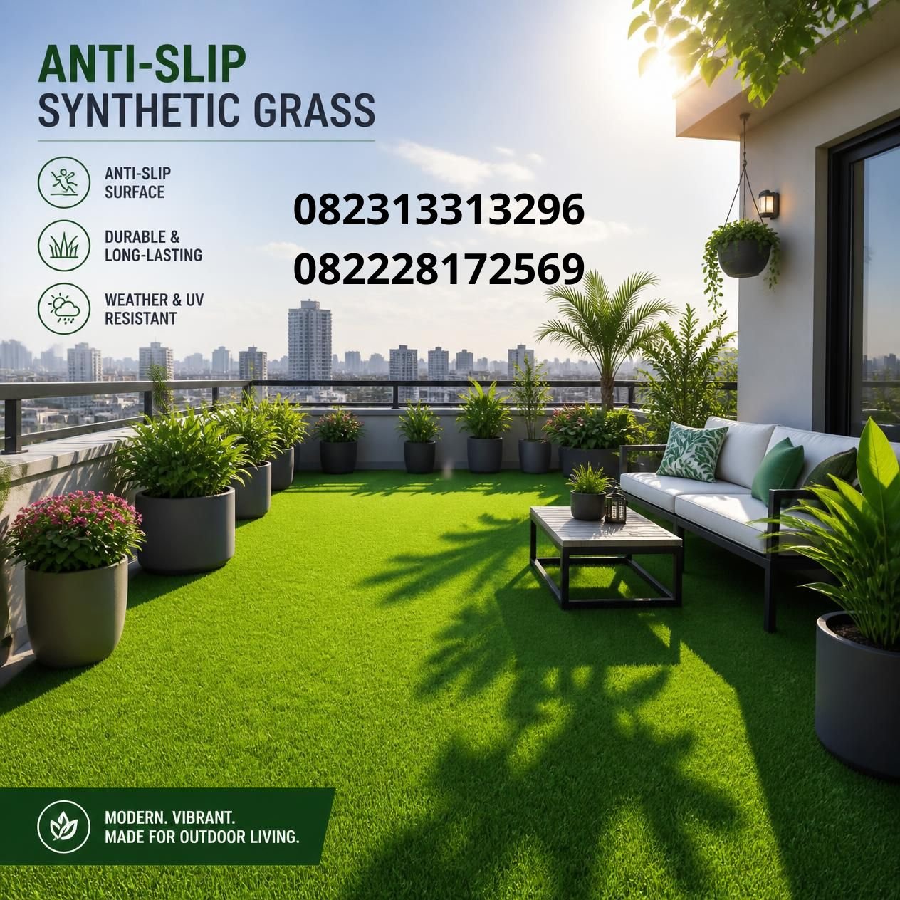 karpet rumput sintetis anti slip