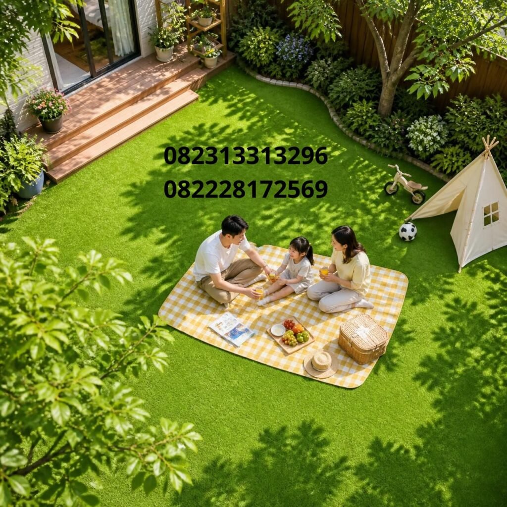 rumput sintetis lembut untuk anak