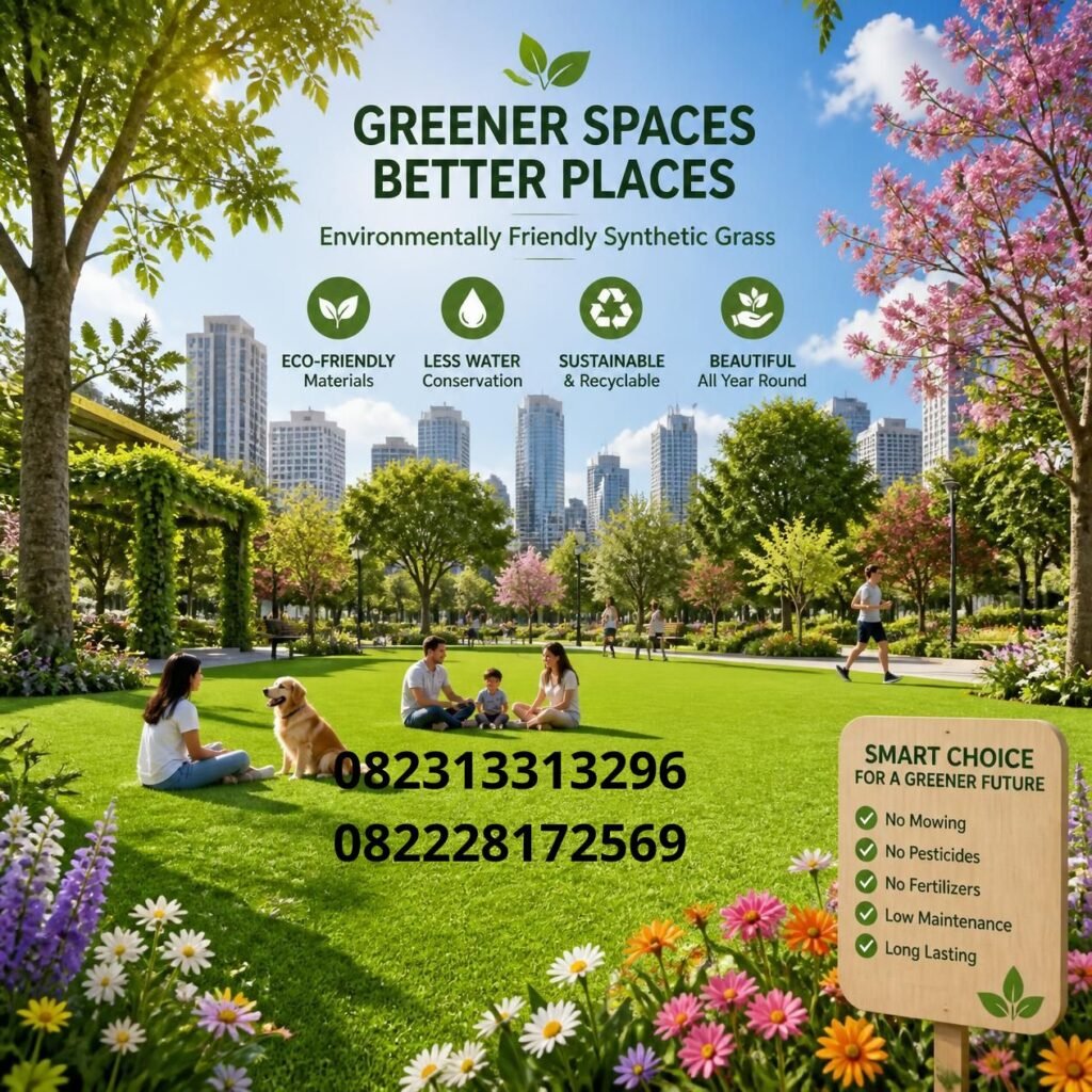 rumput sintetis taman rumah