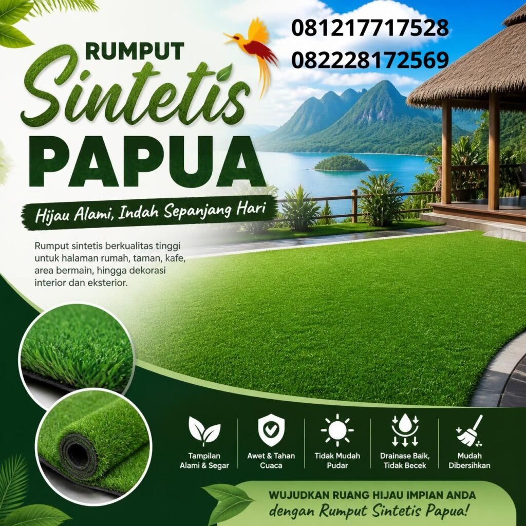Distributor rumput sintetis Papua