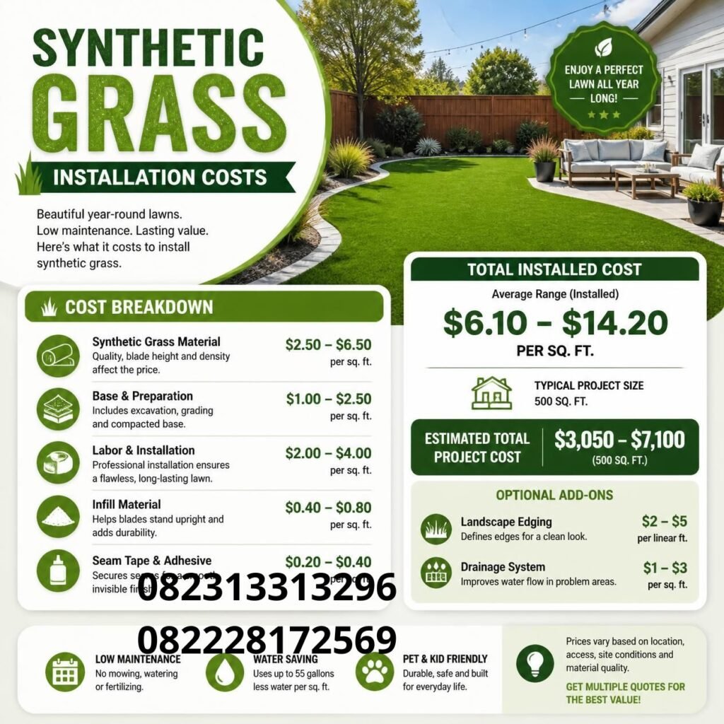 Harga Jasa Rumput Sintetis