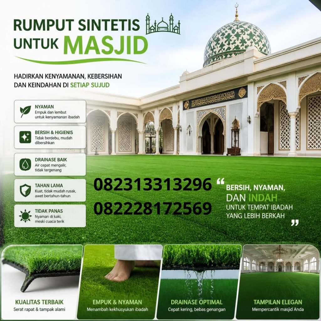 Harga Rumput Sintetis Untuk Masjid
