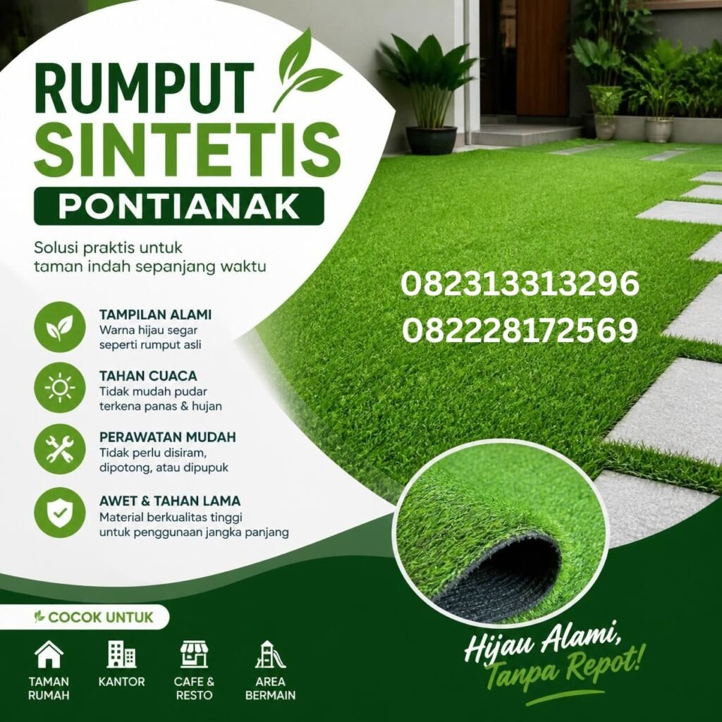 Harga rumput sintetis Pontianak