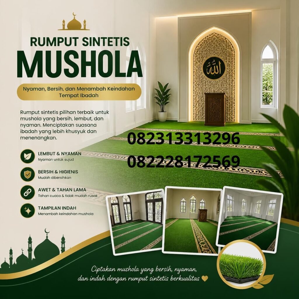 Jual Rumput Sintetis Mushola