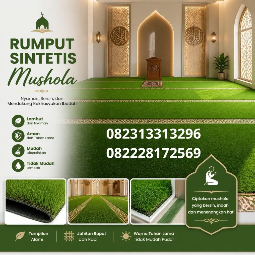 Karpet Rumput Sintetis Mushola