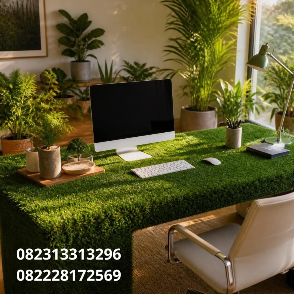 Rumput Sintetis Dekorasi Kantor