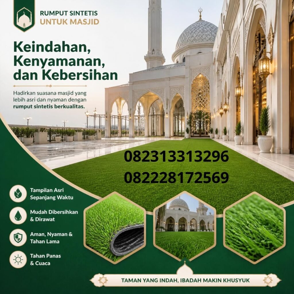 Rumput Sintetis Outdoor Masjid