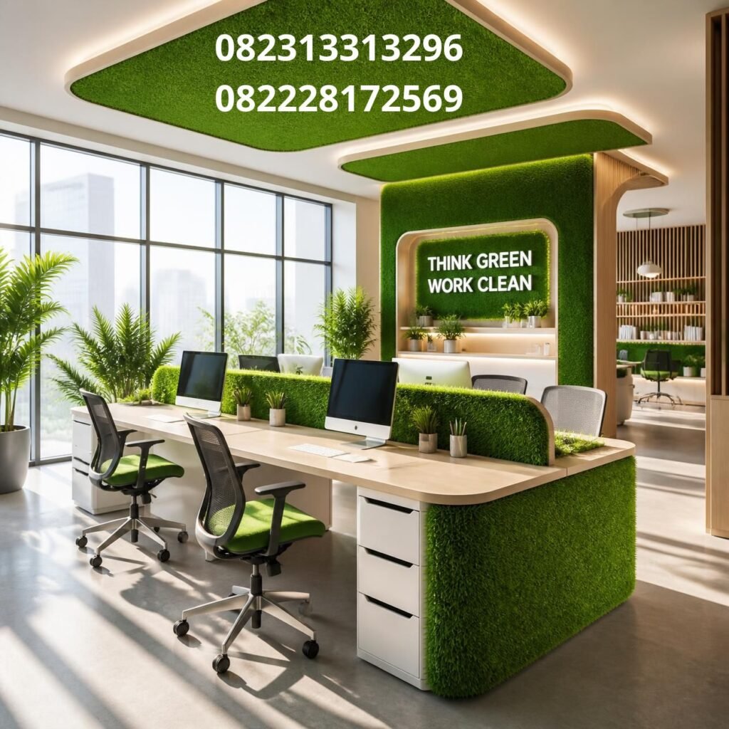 Rumput Sintetis untuk Dekor Kantor