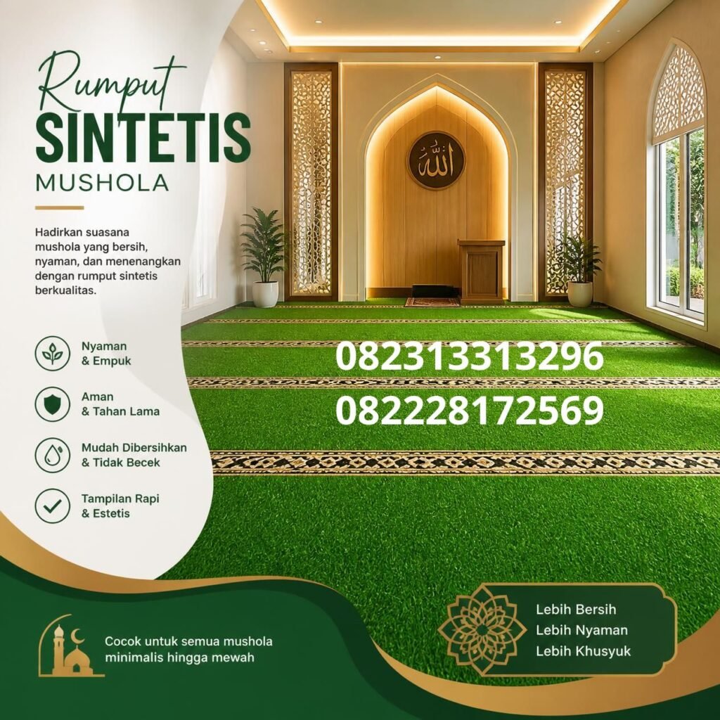 Rumput Sintetis untuk Mushola
