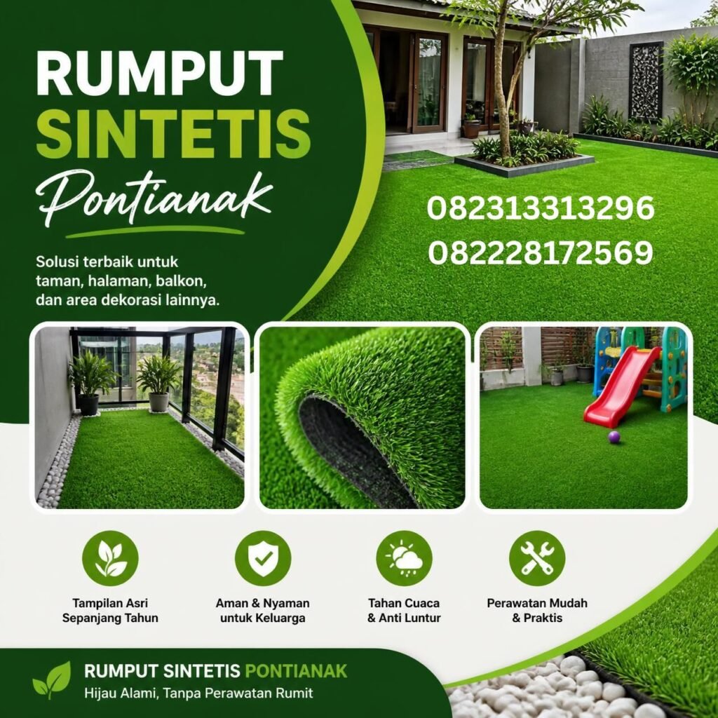 Rumput sintetis Pontianak murah