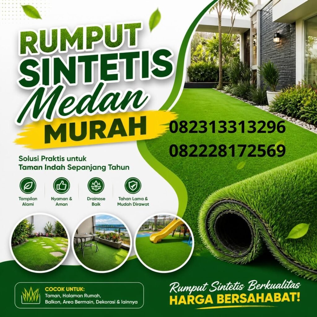 Rumput sintetis taman Medan