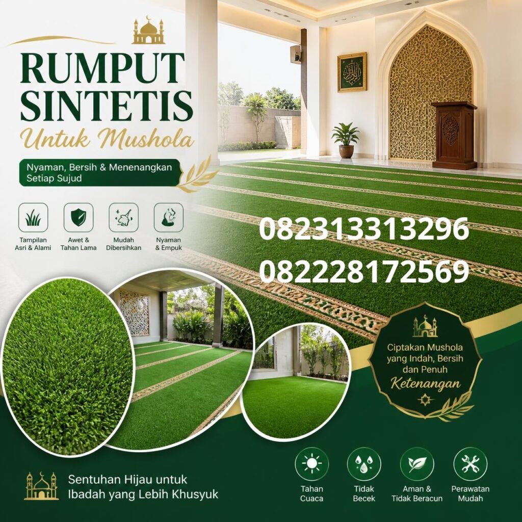Supplier Rumput Sintetis Mushola