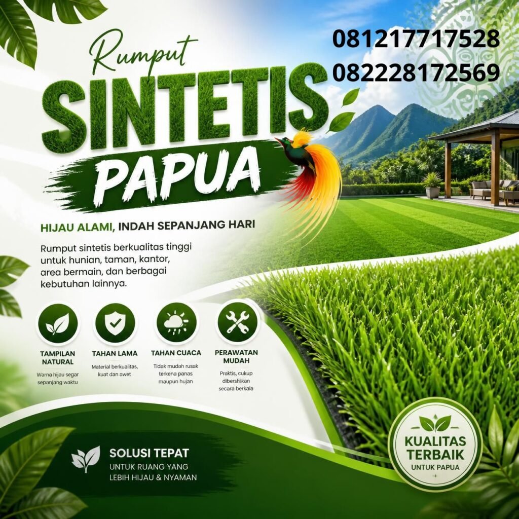 Supplier rumput sintetis Papua