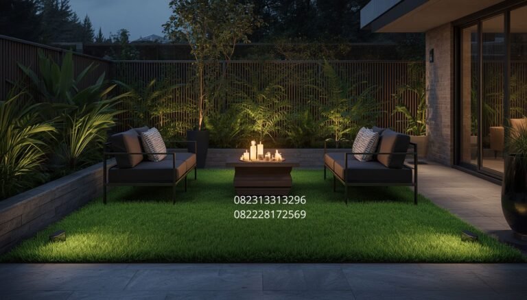 rumput sintetis dekoratif