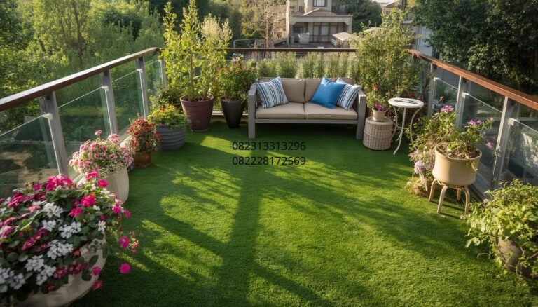rumput sintetis balkon