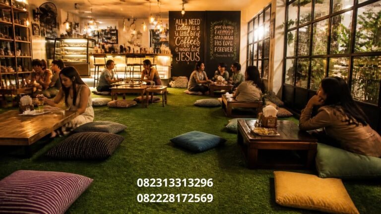 Rumput Sintetis Cafe Aesthetic